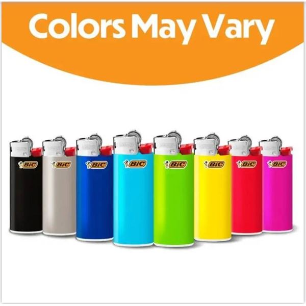 12 BIC Disposable Lighters in Assorted Colors