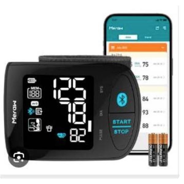 Meraw Aspen Bluetooth Wrist Blood Pressure Monitor