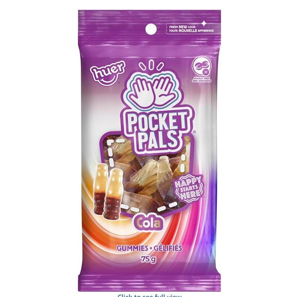 Huer – Cola Pocket Pals 12 Pack – Soft & Chewy Gummy Candy x 75g