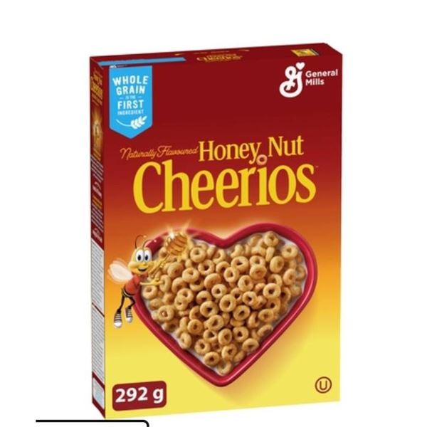 Lot of 3 General Mills Honey Nut Cheerios 292g Cereal Packs