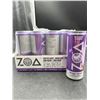 Image 2 : ZOA Zero Sugar Energy Drinks, Frosted Grape – 355ml (Pack of 12)