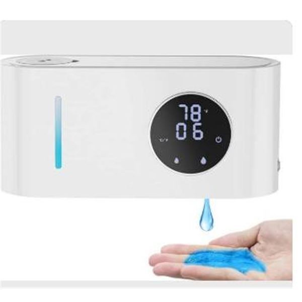 YIKHOM Wall Mounted Sensor Soap Dispenser, Automatic, White