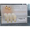 Image 4 : Berelli Edison Light Bulb, 60W, Dimmable, E26 Socket, 240 Lumens, 6 Pack