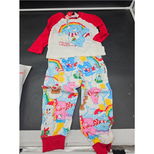PatPat  Care Bears Themed Children’s Christmas Pajama Set Size 8-9 years