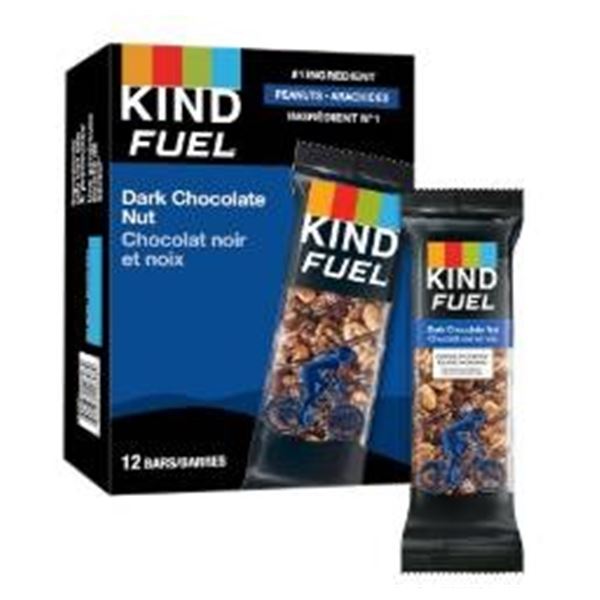Kind Fuel Dark Chocolate Nut Bars 12 x 50g (600g Total)