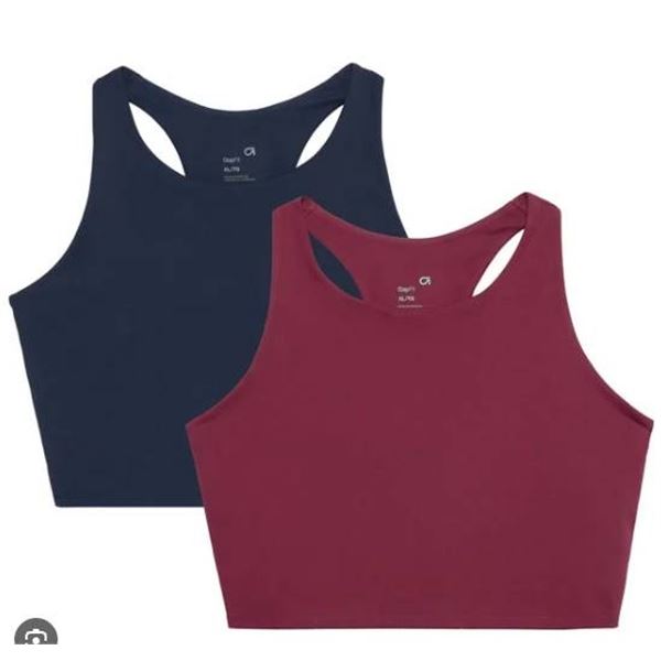 GapFit 2-Pack Tank Bra L/G Size in Red and Black