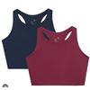 Image 1 : GapFit 2-Pack Tank Bra L/G Size in Red and Black