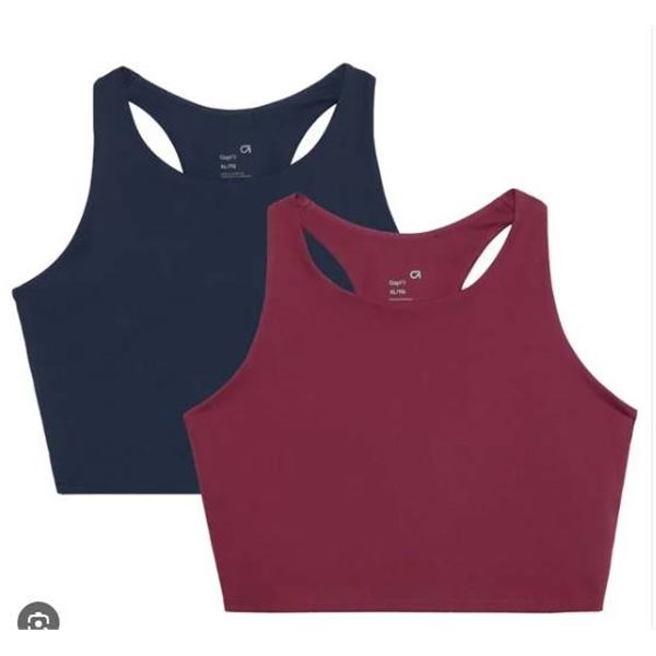 GapFit 2-Pack Tank Bra XL/TG Moisture-Wicking Stretch Fabric