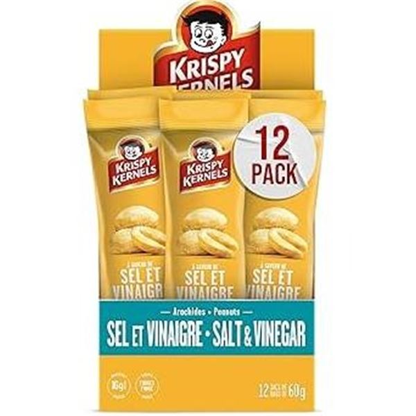 Krispy Kernels Salt & Vinegar Peanuts 12 x 60 g