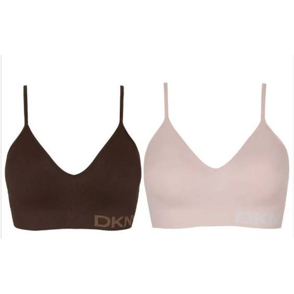 DKNY 2-Pack Seamless Bra in Size S/P With Adjustable Straps