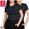 Image 1 : Frank And Oak Ladies’ Smoothing Contour T-Shirt XL/TG (2 Pack)