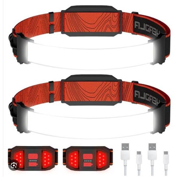 Getovin Head lamp Rechargeable for Camping, Running, Hiking