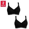 Image 1 : Calvin Klein 2 Pack Cotton Modal Bralette in Size M/M
