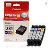 Image 1 : LOT OF 2 PACKS – Canon PIXMA 281 Ink Cartridges Value Pack (Black, Cyan, Magenta, Yellow)