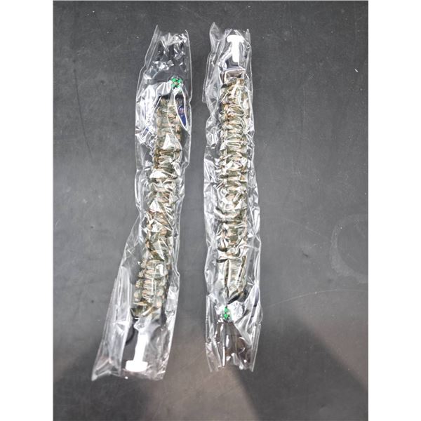 Lot of 2 Camouflage Paracord Survival Bracelets with Compass