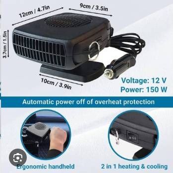 Auto Heater Fan 200W With Hot and Cool Settings for Vehicles