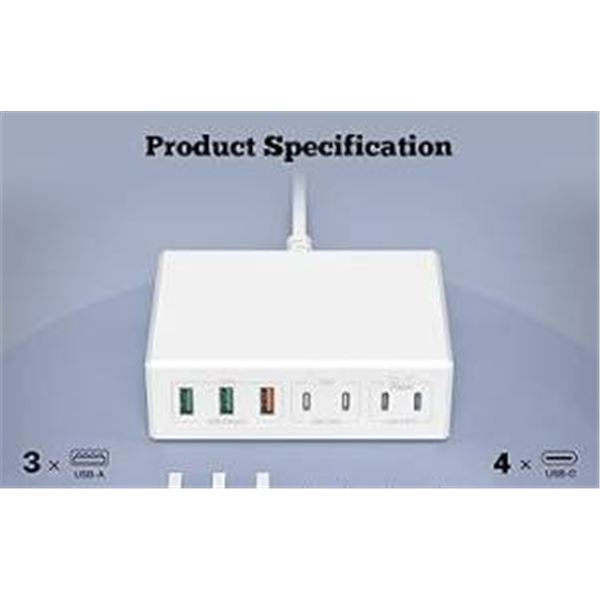 HMT-PC001 6-Port Fast Charger Station, 100-240V Input