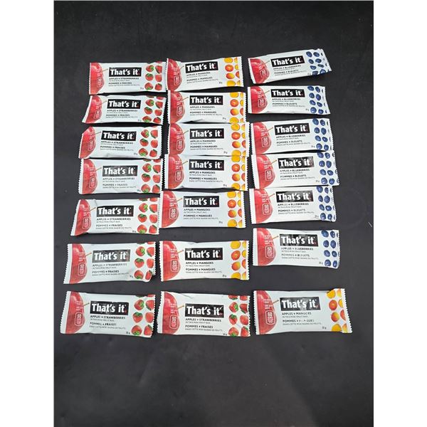 21 Assorted That’s It Fruit Bars with Mixed Flavors