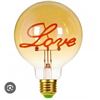 Image 1 : G95 Retro Edison Lamp  4W LED Decorative Bulb with ‘Love’ Text Design