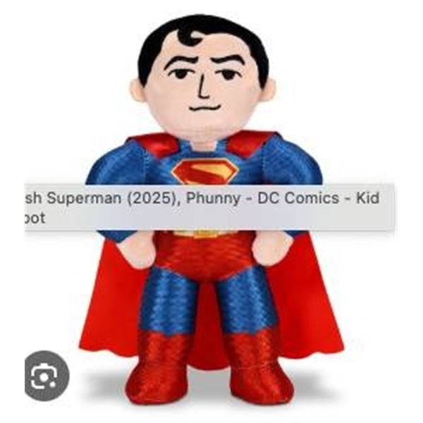 lot of 2 Superman Plush Figures 8″