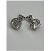 Image 5 : $1580 APPRAISED MOISSANITE STUF EARRINGS SET