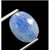 Image 1 : Natural Blue Sapphire, Oval Cut, 3.75cts, With Gemological Appraisal Certificate