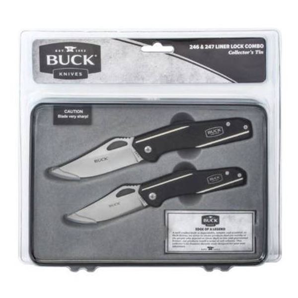 Buck Knives 246/247 Liner Lock Combo Collector’s Tin – CMBO196-13252