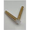 Image 3 : Two Vials Containing Gold-Colored Particles in Transparent Tubes