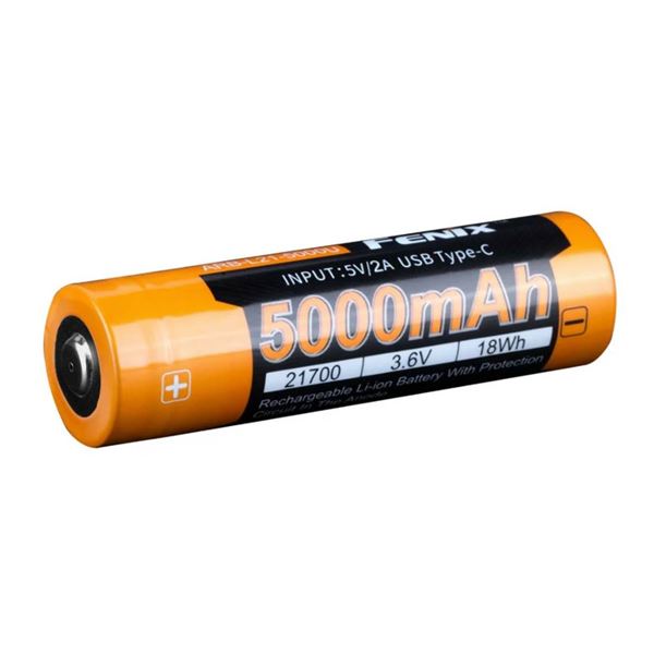 Lot of 3 Fenix ARB-L21-5000 V2.0 Rechargeable 21700 Li-ion Batteries, 5000mAh