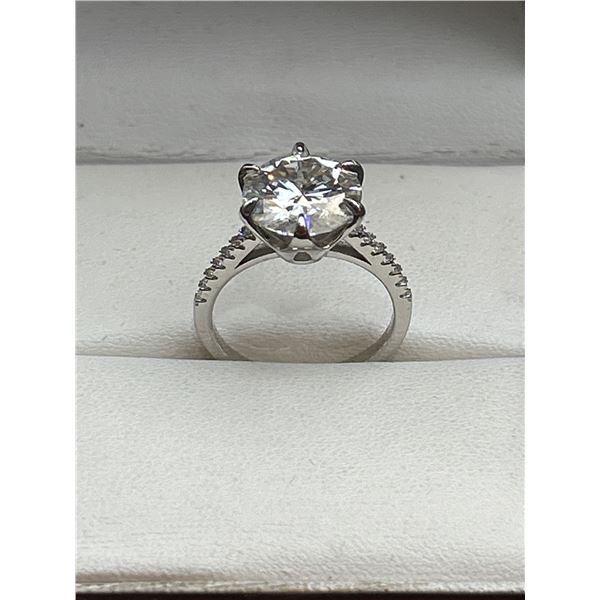 $3145 APPRAISED 5.0 CARAT BRILLIANT CUT SOLITAIRE RING