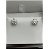 Image 1 : $1425 APPRAISED 2.0 CARAT FILAGREE SOLITAIRE STUD EARRINGS SET