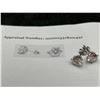Image 5 : $1425 APPRAISED 2.0 CARAT FILAGREE SOLITAIRE STUD EARRINGS SET