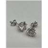 Image 6 : $1425 APPRAISED 2.0 CARAT FILAGREE SOLITAIRE STUD EARRINGS SET