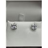 Image 1 : Ladies 1.0 Carat Princess Cut Solitaire Earring Set