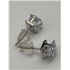 Image 3 : Ladies 1.0 Carat Princess Cut Solitaire Earring Set