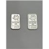 Image 1 : Two 1-Gram .999 Fine Silver Bars Featuring Maple Leaf Design