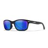 Image 1 : Wiley X WX Helix Sunglasses with Polarized Blue Mirror Lenses