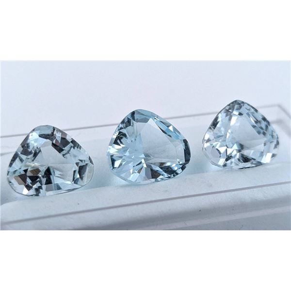 11.38 ct Certified Aquamarine gemstone Parcel ($8,535 Appraisal)