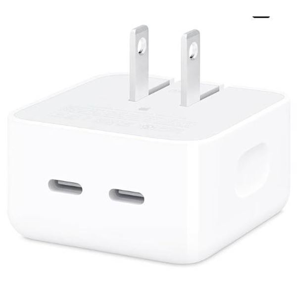 Apple 35W Dual USB-C Port Compact Power Adapter (Model A2571)