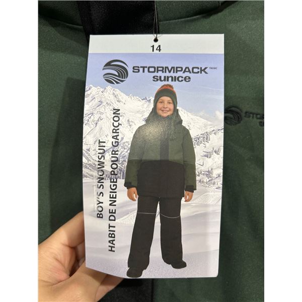 Stormpack Sunice Boys’ Snowsuit – Size 14 with Jacket and Bib Pants