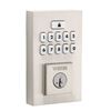 Image 1 : Weiser SmartCode Contemporary Keypad Satin Nickel Keyless Entry Door Lock/Exterior Door Deadbolt