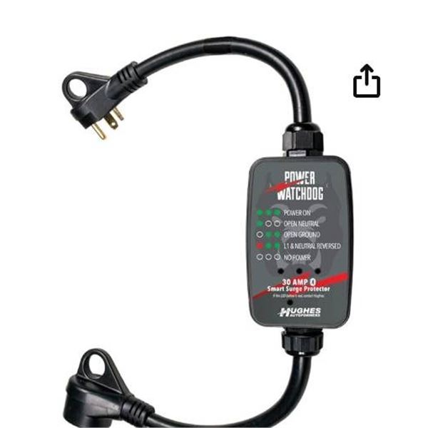Power Watchdog PWD30EPO, Smart RV Surge Protector, 30 Amp