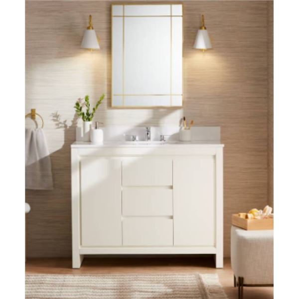 GlucksteinElements Crosby 42-inch W x 21-inch D Freestanding Bath Vanity -NO TOP CABINET ONLY