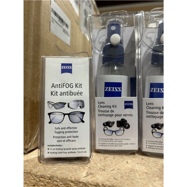Lot of 4 Zeiss AntiFog and 4  Lens Cleaning Kits