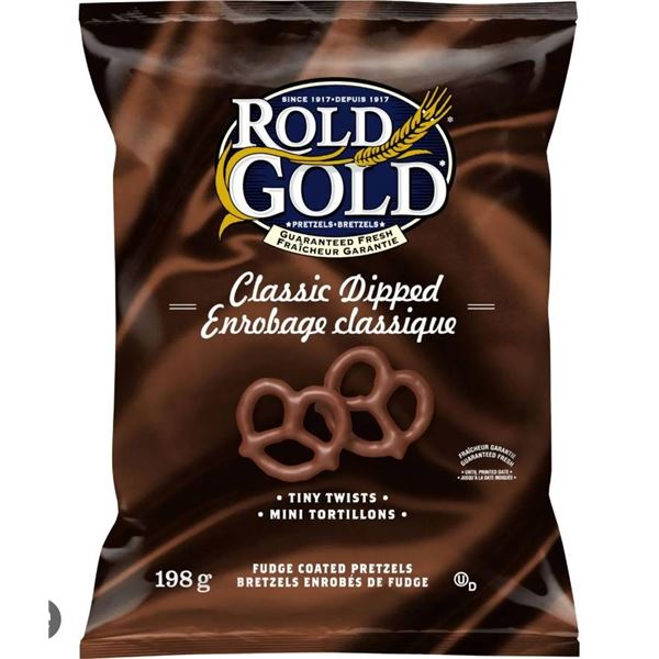 Rold Gold Classic Dipped Pretzels Tiny Twists – 9 Bags, 198g Each