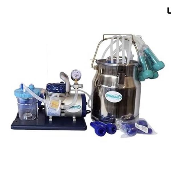 Ultimate EZ SS Bucket Milker for Cows, Goats, Horses, and Sheep – 2.6 and 5 Gallon Options