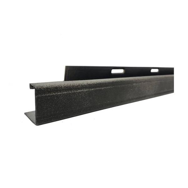 Novik NovikTrim 1.25-in x 72-in 2-Piece Polymer J-Channel Trim in Onyx 20/Pk