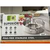 Image 2 : GreenPan Superior 5 Qt Saute Pan With Lid – Tri-Clad Stainless Steel