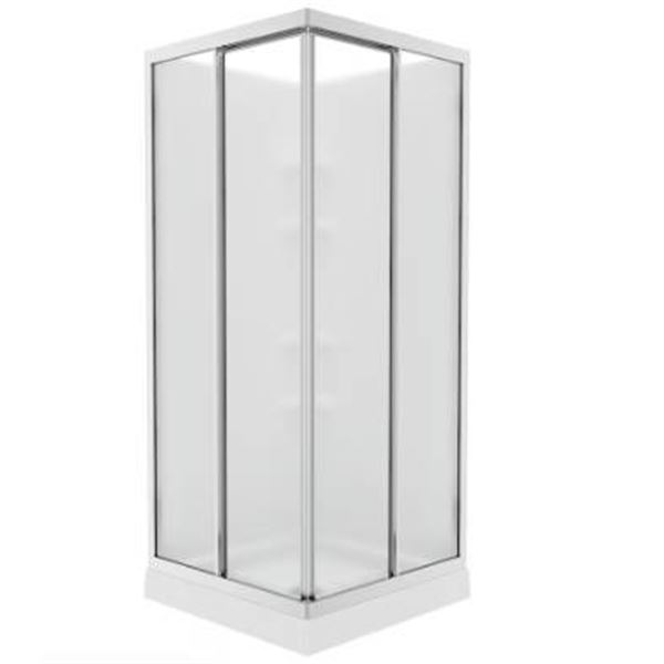 Maax Mediterranean III 32 in. x 32 in. x 74 in. Shower Kit in White and Chrome