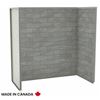 Image 1 : Utile 6030 Composite Direct-to-Stud Three-Piece Tub Wall Kit – Grey